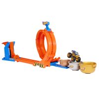 Hot Wheels Monster Trucks dráha so slučkou a Bigfootom
