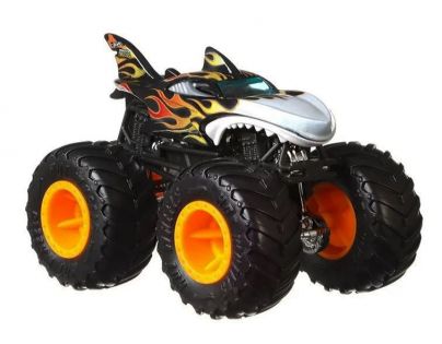 Hot Wheels Monster trucks kaskadérske kúsky Shark Wreak čierna