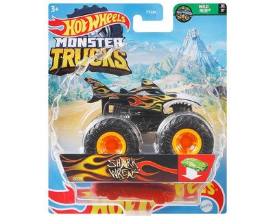 Hot Wheels Monster trucks kaskadérske kúsky Shark Wreak čierna