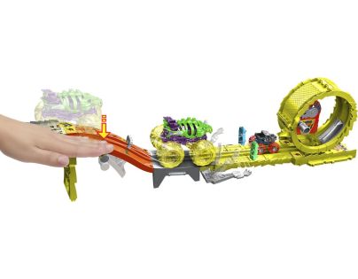 Hot Wheels Monster Trucks Power Smashers dráha masívne deštrukcie - Poškodený obal