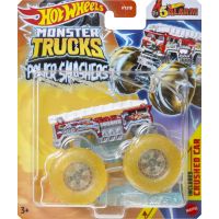 Hot Wheels Monster Trucks Power Smashers truck hasič žlté kolesá 5