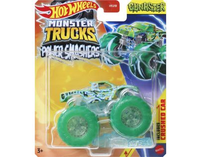 Hot Wheels Monster Trucks Power Smashers truck zelené kolesá - Poškodený obal