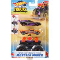 Hot Wheels Monster trucks stvořitel černofialový podvozek 6
