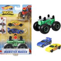 Hot Wheels Monster trucks stvořitel zelený podvozek