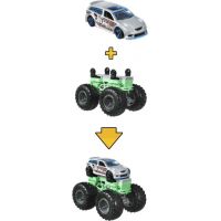 Hot Wheels Monster trucks stvoriteľ žltočierny podvozok 2