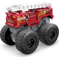 Hot Wheels Monster Trucks svítící a rámusící vrak 5 Alarm