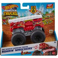 Hot Wheels Monster Trucks svítící a rámusící vrak 5 Alarm 2