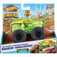 Hot Wheels Monster Trucks svietiaci a rámusiaci vrak Gunster 2