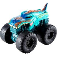 Hot Wheels Monster Trucks svietiaci a rámusiaci vrak Mega Wrex