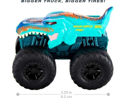 Hot Wheels Monster Trucks svietiaci a rámusiaci vrak Mega Wrex