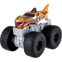 Hot Wheels Monster Trucks svítící a rámusící vrak Tiger Shark