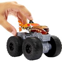 Hot Wheels Monster Trucks svítící a rámusící vrak Tiger Shark 4