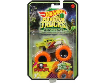 Hot Wheels Monster Trucks svítící ve tmě Bone Shaker