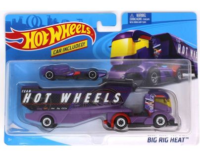 Hot Wheels Nákladiak Big Rig Heat fialový