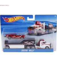Hot Wheels Nákladiak Drivin Wild červené autíčko 6