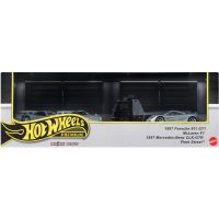 Hot Wheels Premium Angličák s týmovým ťahačom 3 ks - Závod le Mans 3