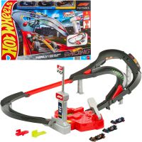 Hot Wheels JDY15 Racing Formula 1 Štartovacia dráha, F1 sada s 3 angličákmi