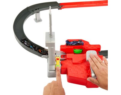 Hot Wheels JDY15 Racing Formula 1 Štartovacia dráha, F1 sada s 3 angličákmi