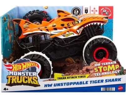 Hot Wheels RC Monster Truck 1 : 15 tigrie žralok - Poškodený obal