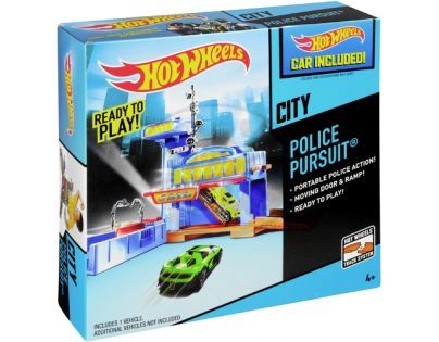 Hot Wheels Set městem na kolech - Policejní honička