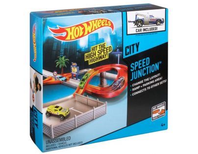Hot Wheels Set městem na kolech - Rychlostní křižovatka