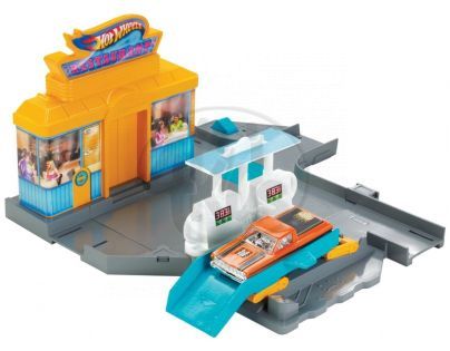 Hot Wheels Set městem na kolech - Servisní boxy