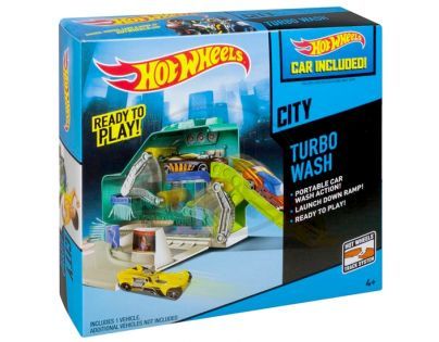 Hot Wheels Set městem na kolech - Turbo myčka