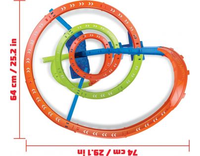 Hot Wheels zrážka na špirále