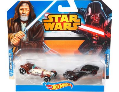 Hot Wheels Star Wars 2ks autíčko - Obi-Wan Kenobi a Darth Vader
