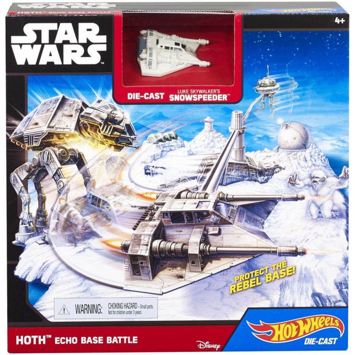 Hot Wheels Star Wars Hrací set s hvězdnou lodí Hoth Echo Base Battle