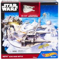 Hot Wheels Star Wars Hrací set s hvězdnou lodí Hoth Echo Base Battle Hot Wheels Star Wars Hrací set s hvězdnou lodí Hoth Echo Base Battle