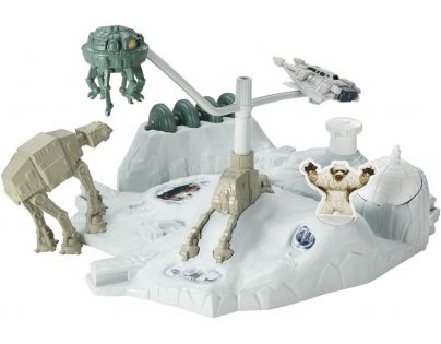 Hot Wheels Star Wars Hrací set s hvězdnou lodí Hoth Echo Base Battle