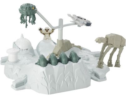 Hot Wheels Star Wars Hrací set s hvězdnou lodí Hoth Echo Base Battle