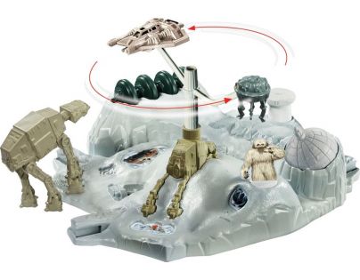 Hot Wheels Star Wars Hrací set s hvězdnou lodí Hoth Echo Base Battle