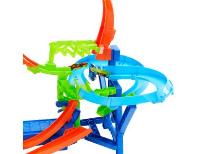 Hot Wheels Stunt tracks zrážka vo vzduchu dráha - Poškodený obal