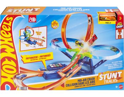 Hot Wheels Stunt tracks zrážka vo vzduchu dráha