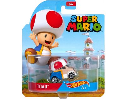 Hot Wheels Super Mario angličák Toad