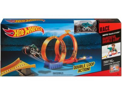 Hot Wheels Supermotorka profi dráha - Double Loop