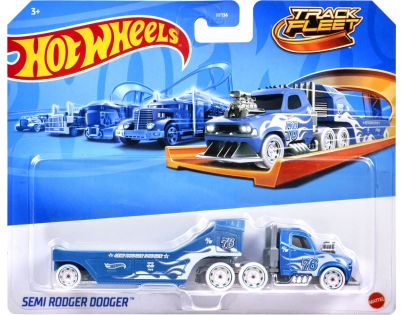 Hot Wheels Track Fleet Ťahač Semi Rodger Dodger - Poškodený obal