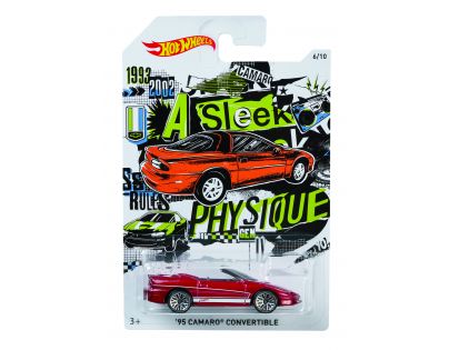 Hot Wheels Tématické auto Prémiová kolekce 95 Camaro Convertible