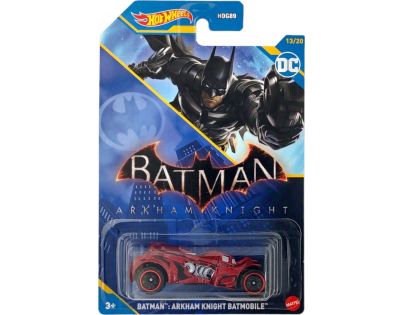 Hot Wheels tematické auto Batman DC Batman Arkham Knight Batmobile