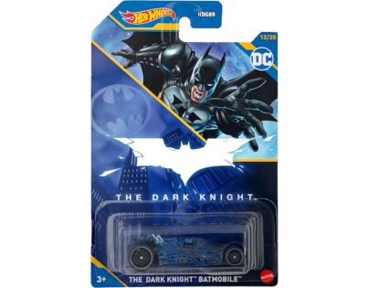Hot Wheels tematické auto Batman DC The Dark Knight Batmobile