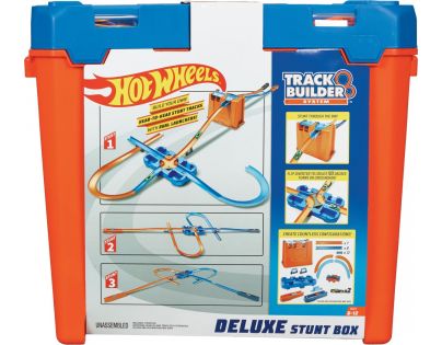 Mattel Hot Wheels track builder box plný trikov