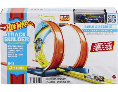 Hot Wheels Track Builder set pre staviteľa rozdelená slučka