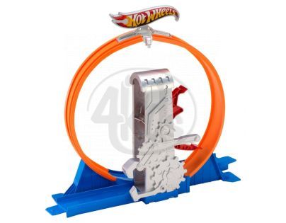 Hot Wheels Track Builder střední set - Smyčka s rychloodpalem