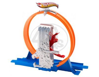 Hot Wheels Track Builder střední set - Smyčka s rychloodpalem