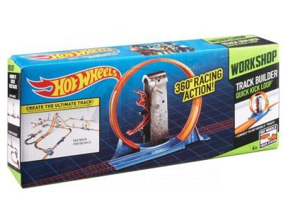 Hot Wheels Track Builder střední set - Smyčka s rychloodpalem