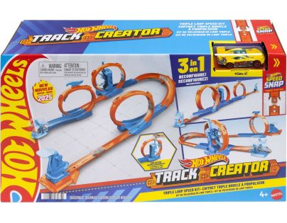 Hot Wheels Track Creator dráha trojitá slučka