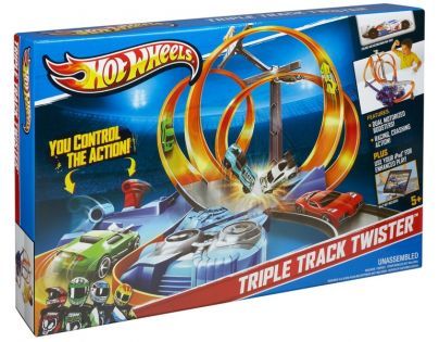 Mattel X9286 - Hot Wheels Trojitá dráha