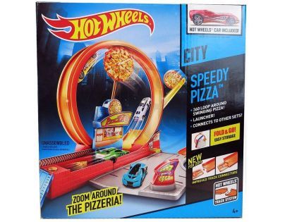 Hot Wheels Klasická hrací sada - Rychlá pizza